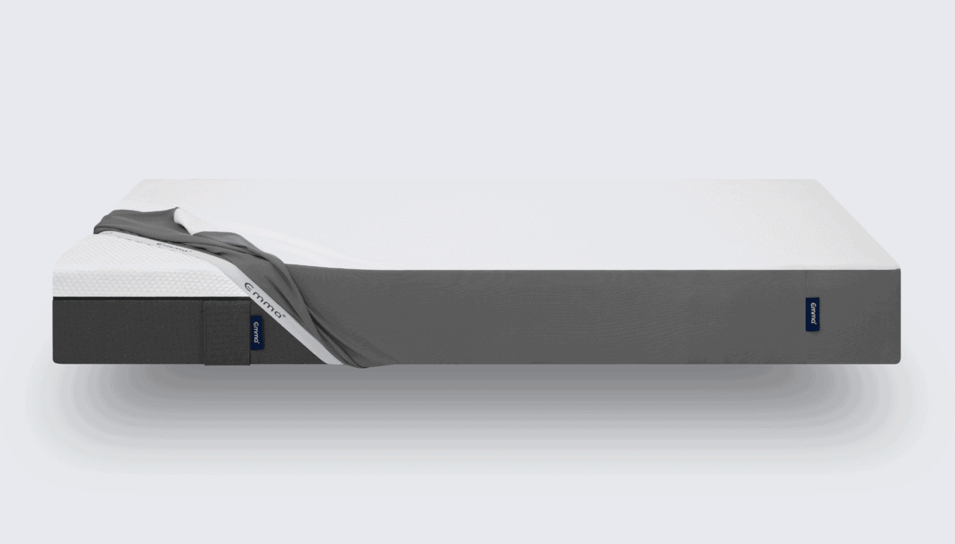 Emma mattress protector on Emma mattress